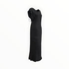 Gold Hawk Silvia Ruched Silk Dress - Black