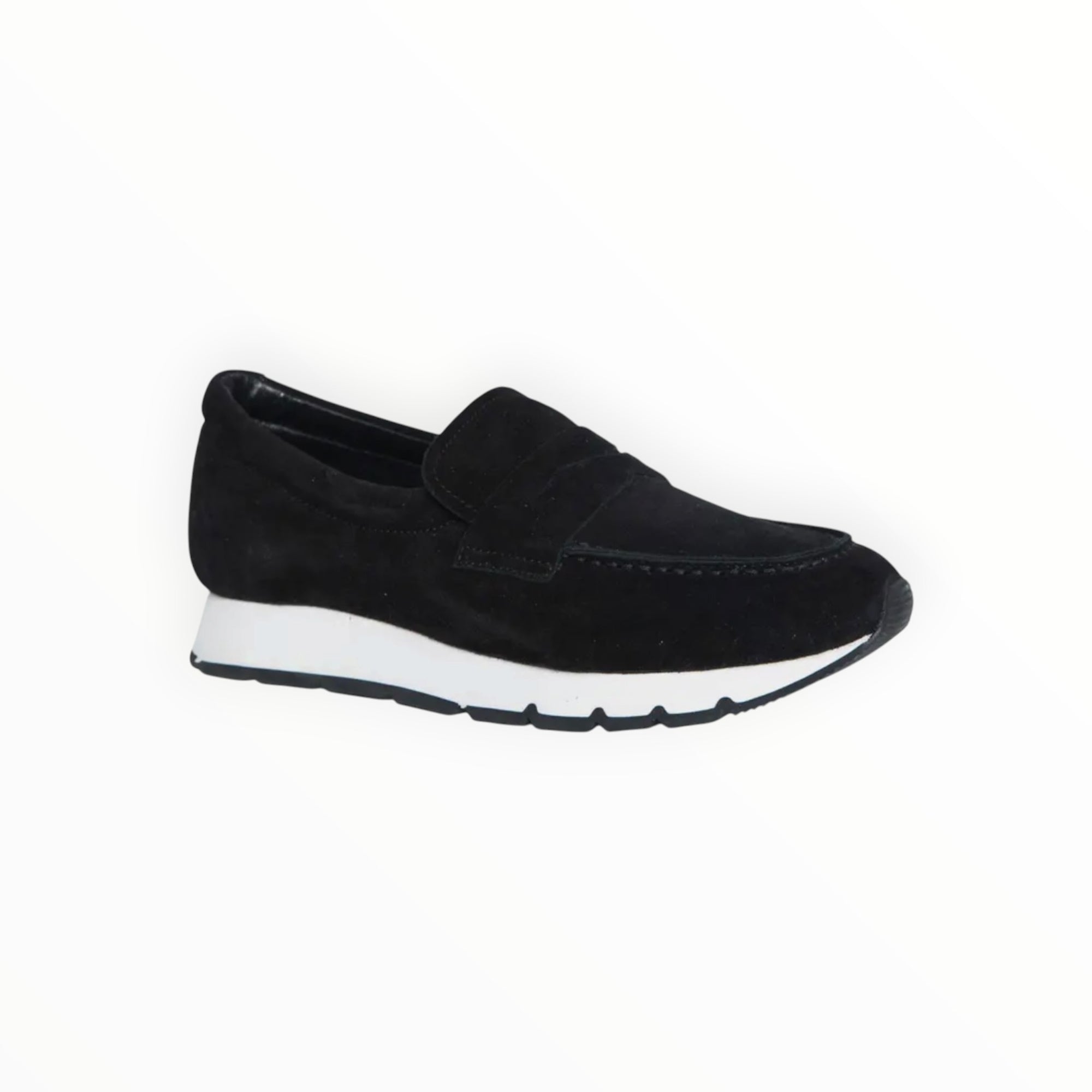 Voile Blanche Julia Loafer - Black Suede