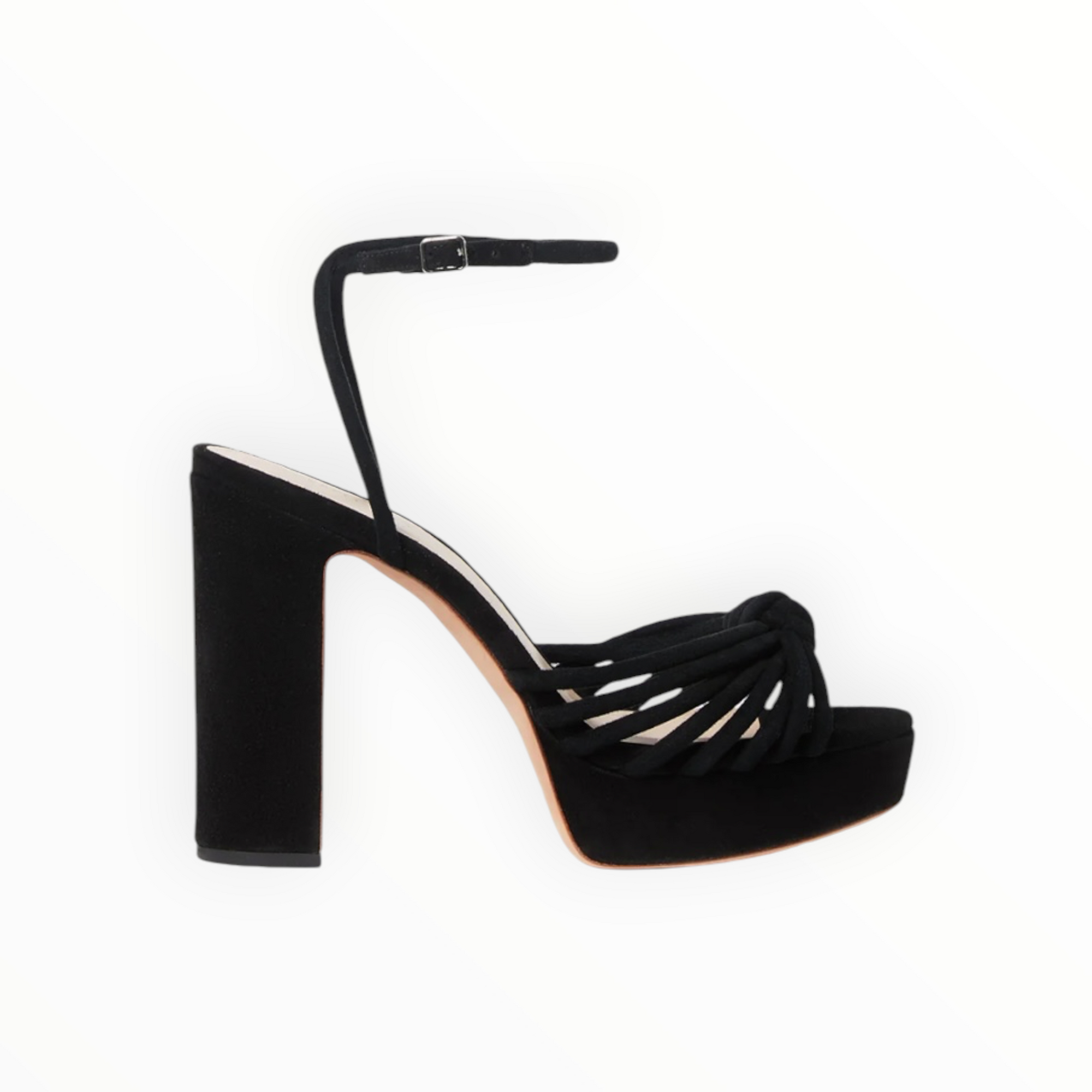 Loeffler Randall Rivka Suede Platform Sandal  - Black