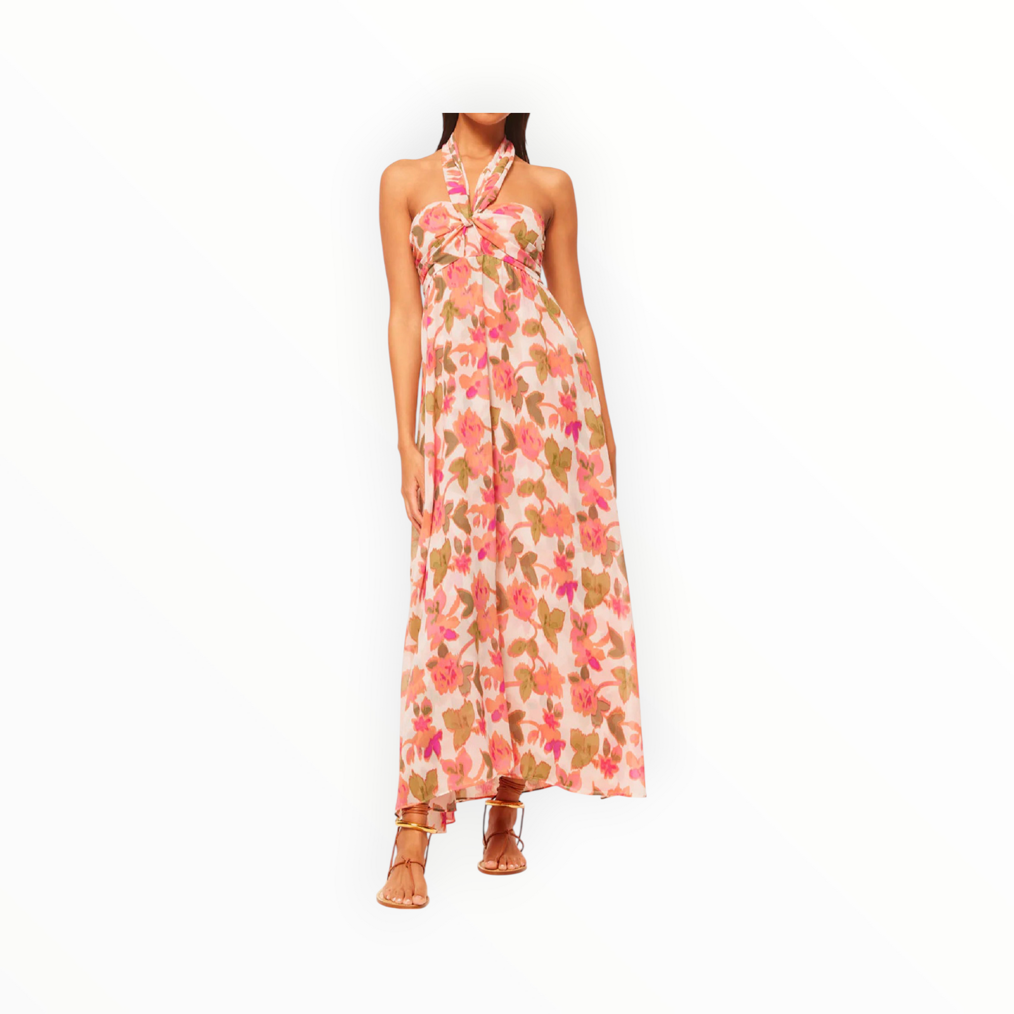 MISA Emine Dress - Sonoran Flora Chiffon