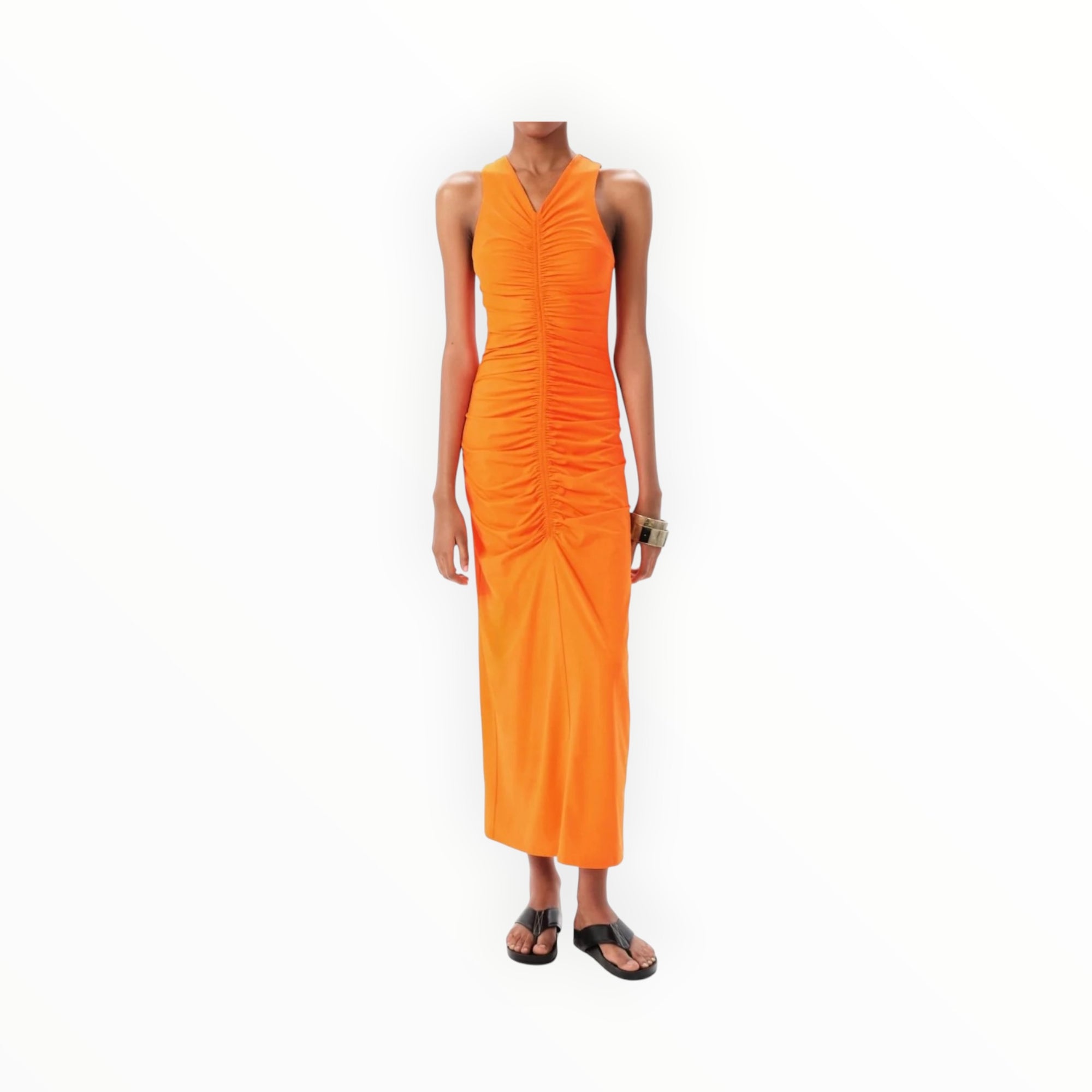 Maria Cher Ceibo Mich Midi Dres - Orange