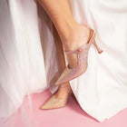 Lola Cruz Opera Blush Crystal Crystal Embellished Pump