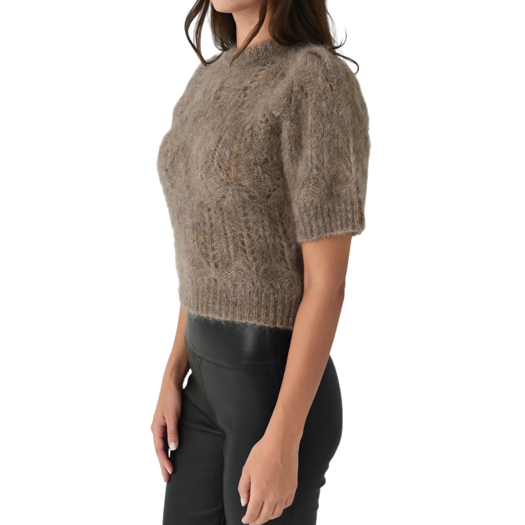 Citizens of Humanity Odette Puff Sleeve Sweater - Mushroom