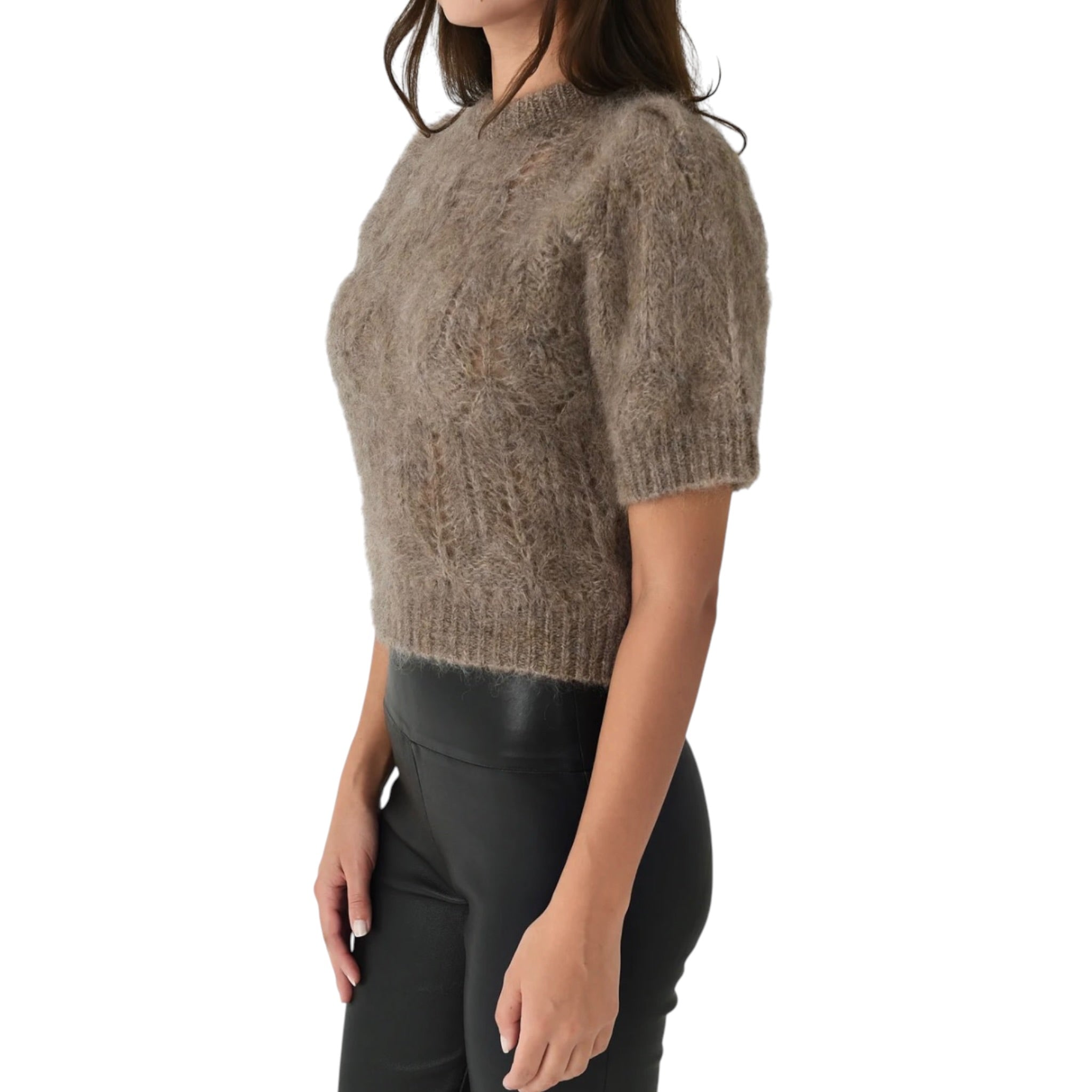 Citizens of Humanity Odette Puff Sleeve Sweater - Mushroom