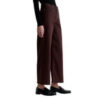 AG Jeans Saige Wide Leg Crop - Coffee Bean