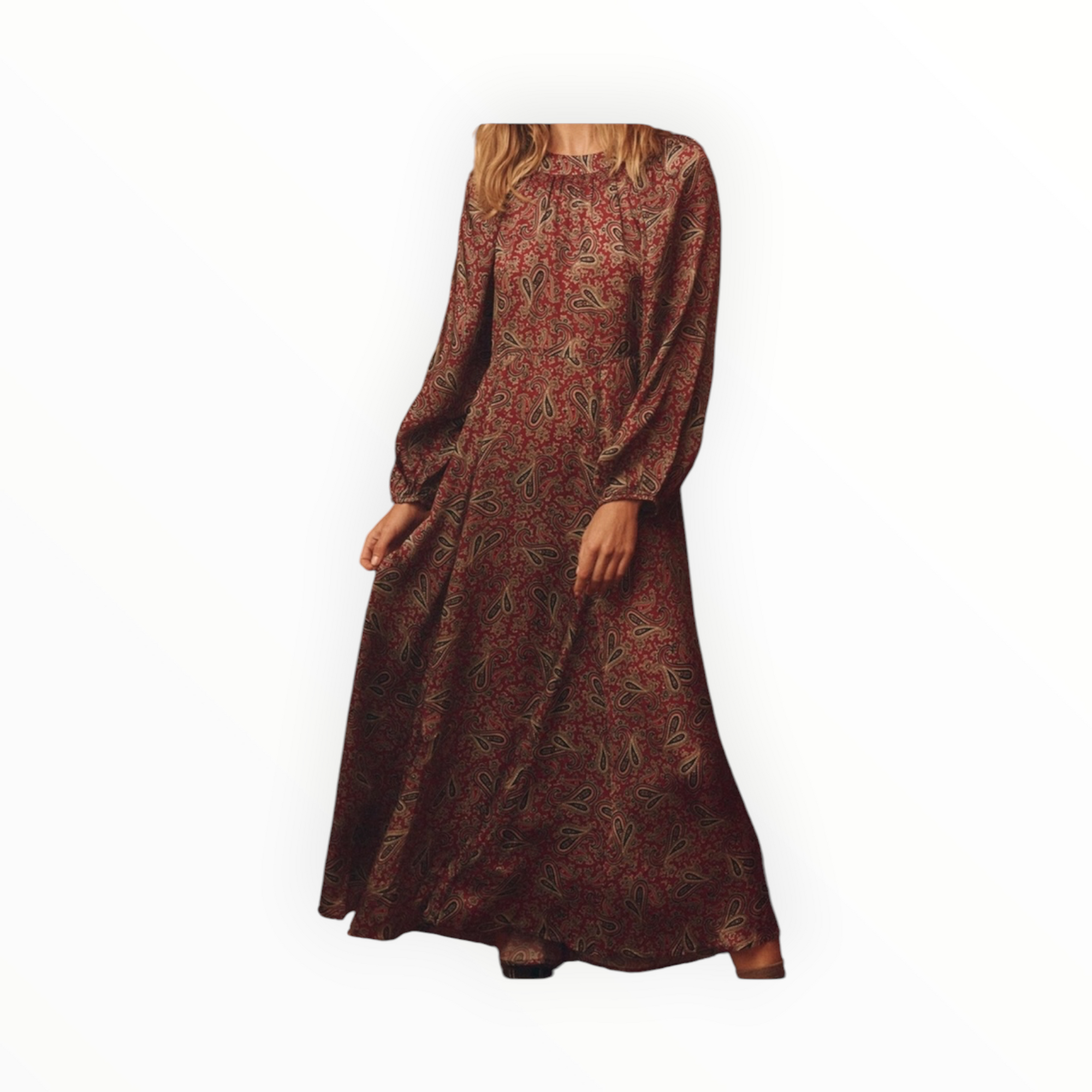 The Great. The Naples Dress - Festive Paisley