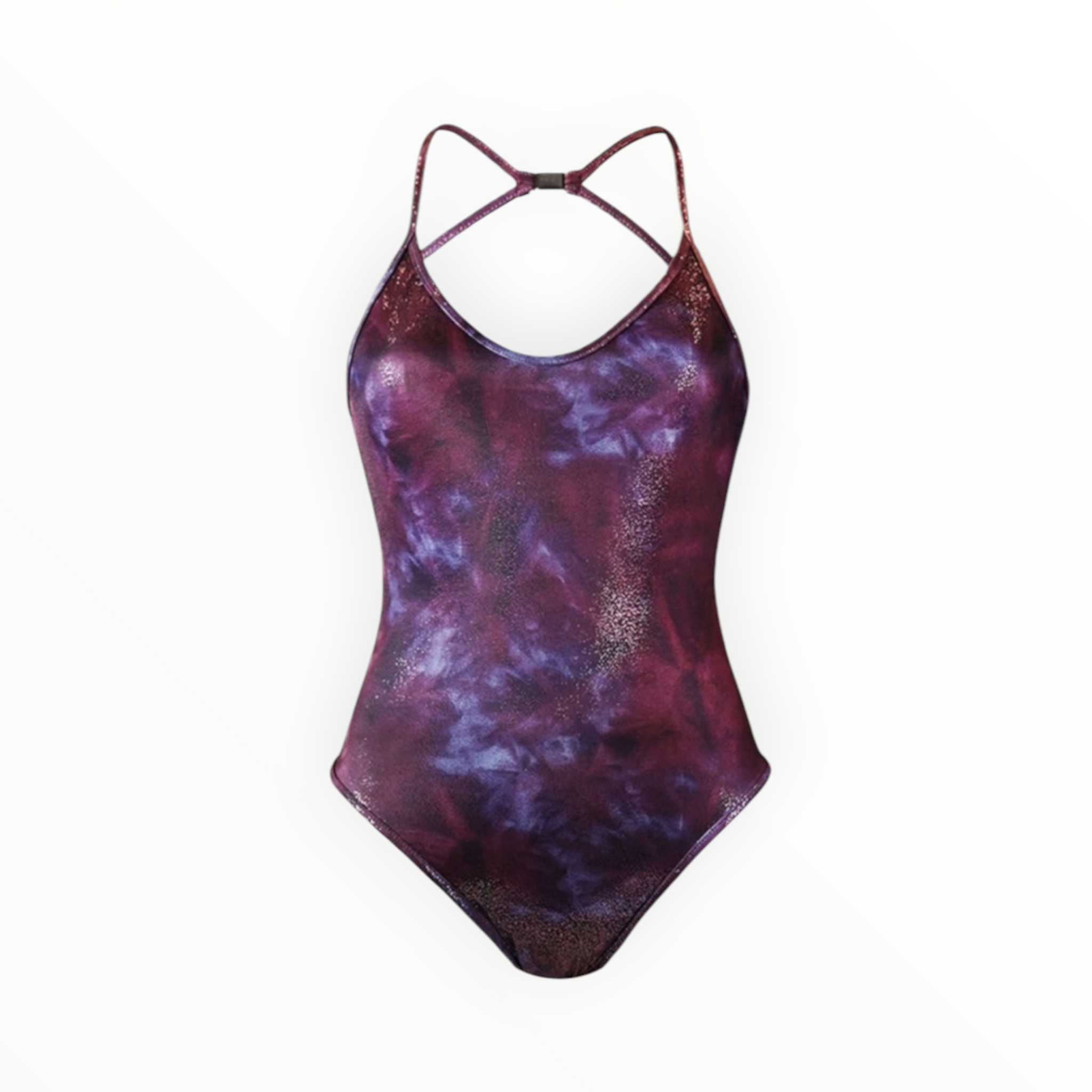 Sharay Iridescent Olympic Swimsuit - Bordeaux