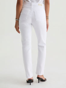 AG Jeans Mari Crop Mid Rise Slim Straight - Gallery White