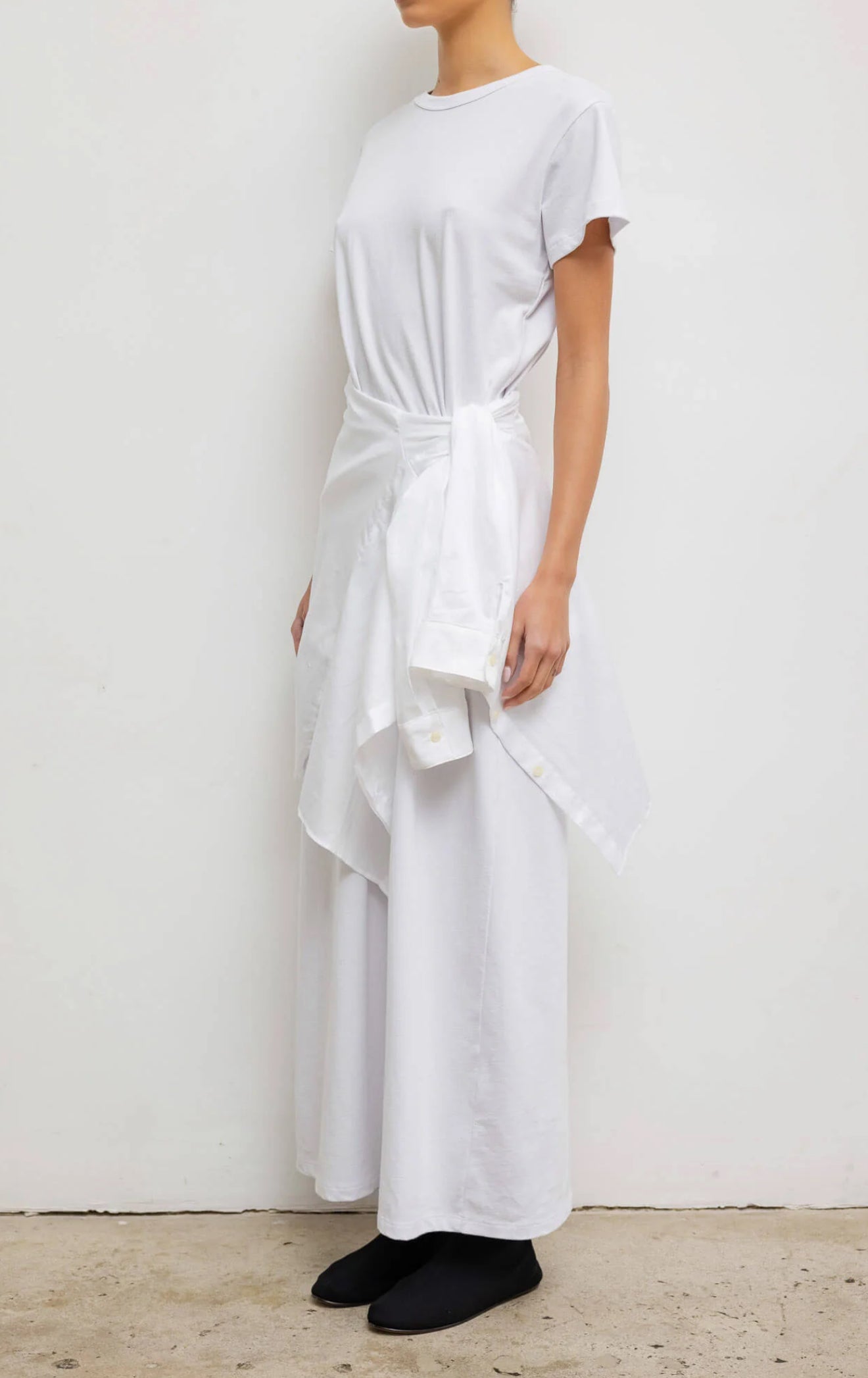 LESET Margo Maxi Dress - White