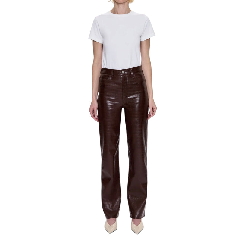 Pistola Cassie Super High Rise Straight - Tobacco Cognac