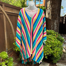 La DoubleJ Costiera Striped Cotton Blend Mini Kaftan