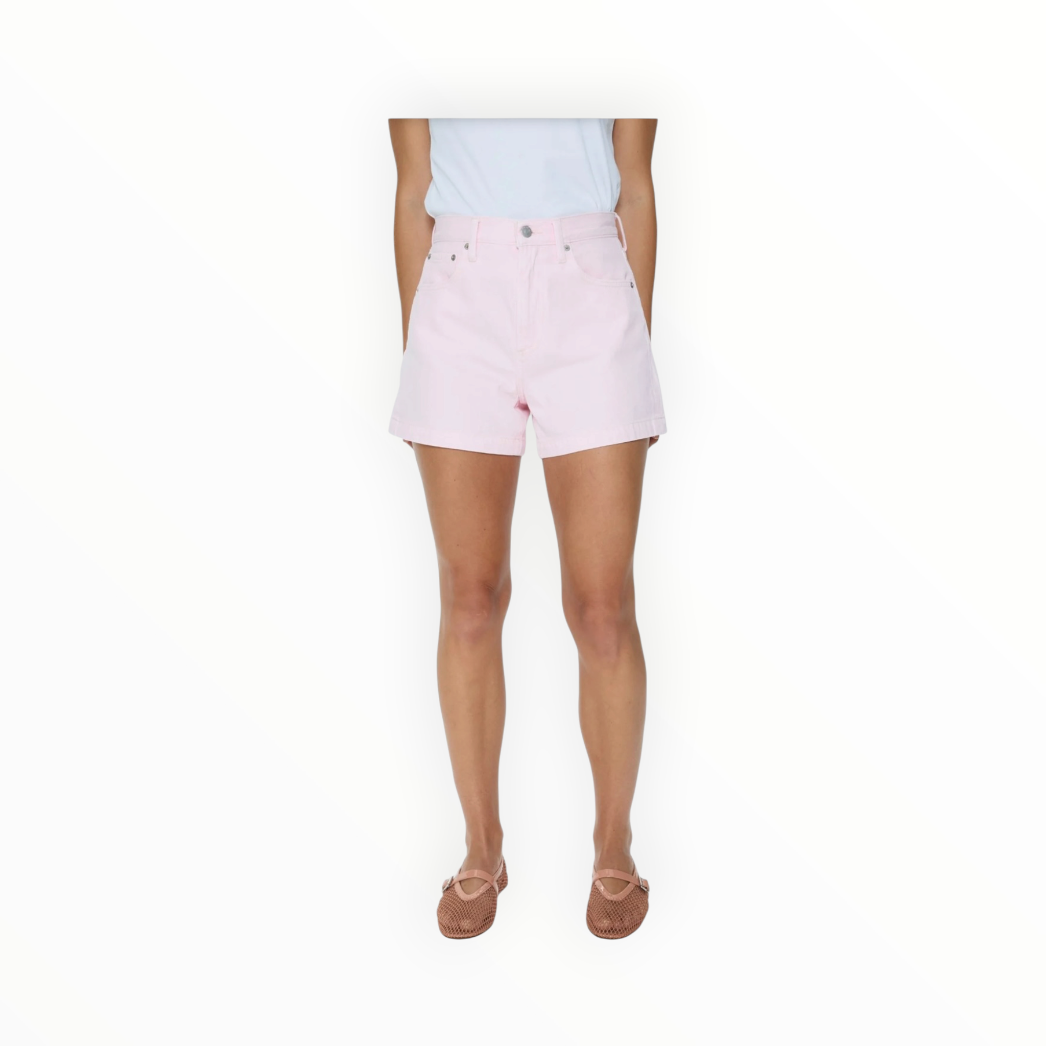 Pistola Saige High Rise A-Line Shorts - Blush