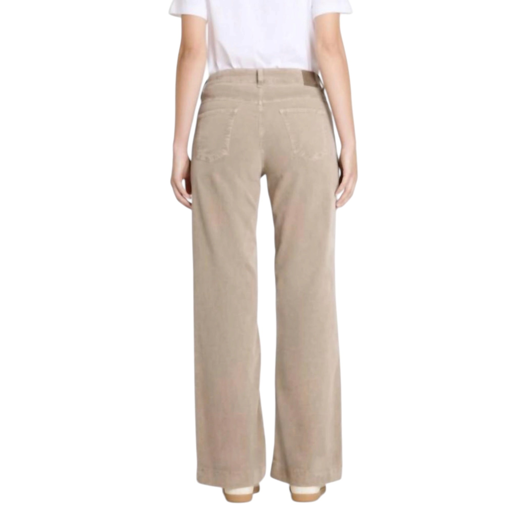 MAC Wide Corduroy Jeans - Windspray Beige