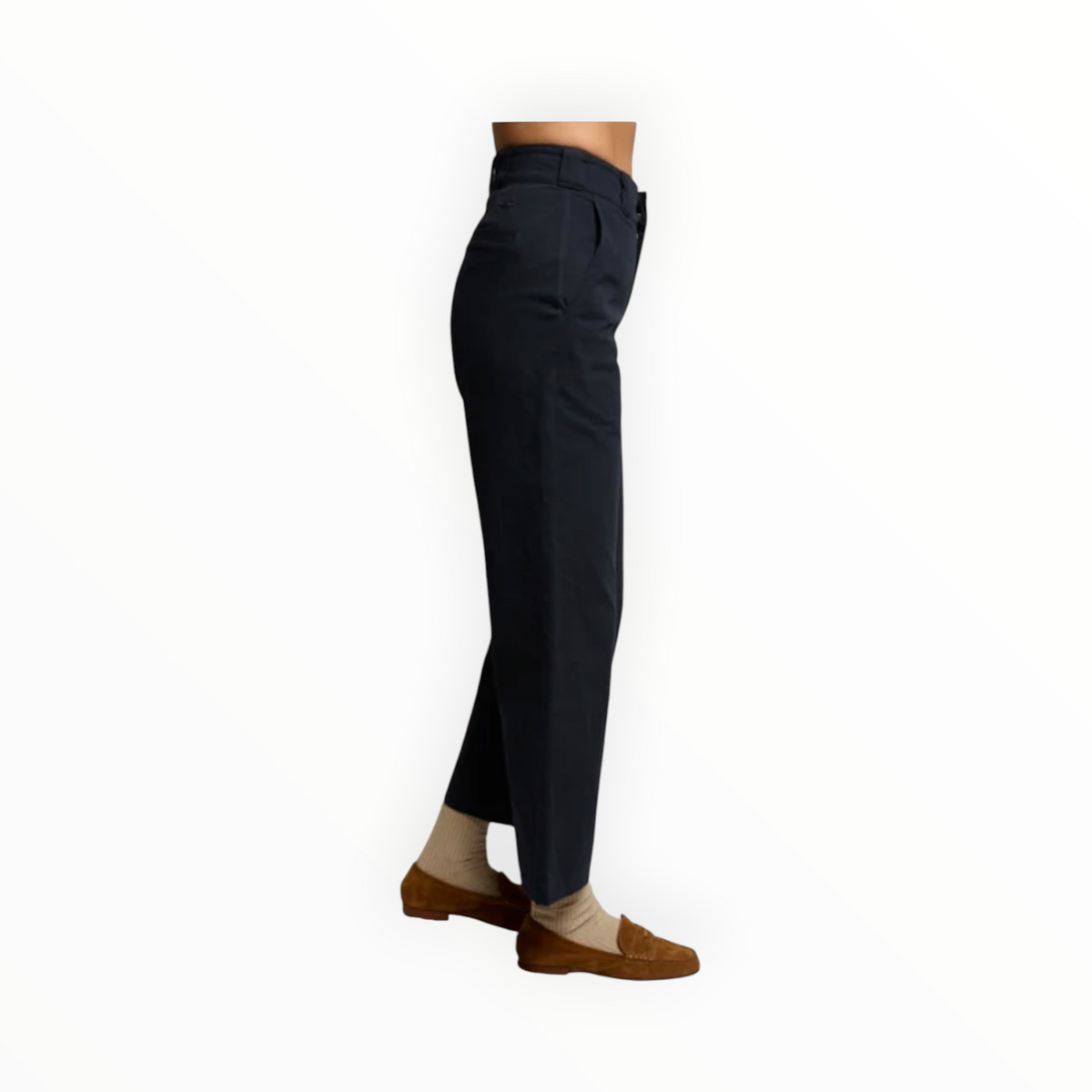 perfectwhitetee Pia Twill Pant - Navy