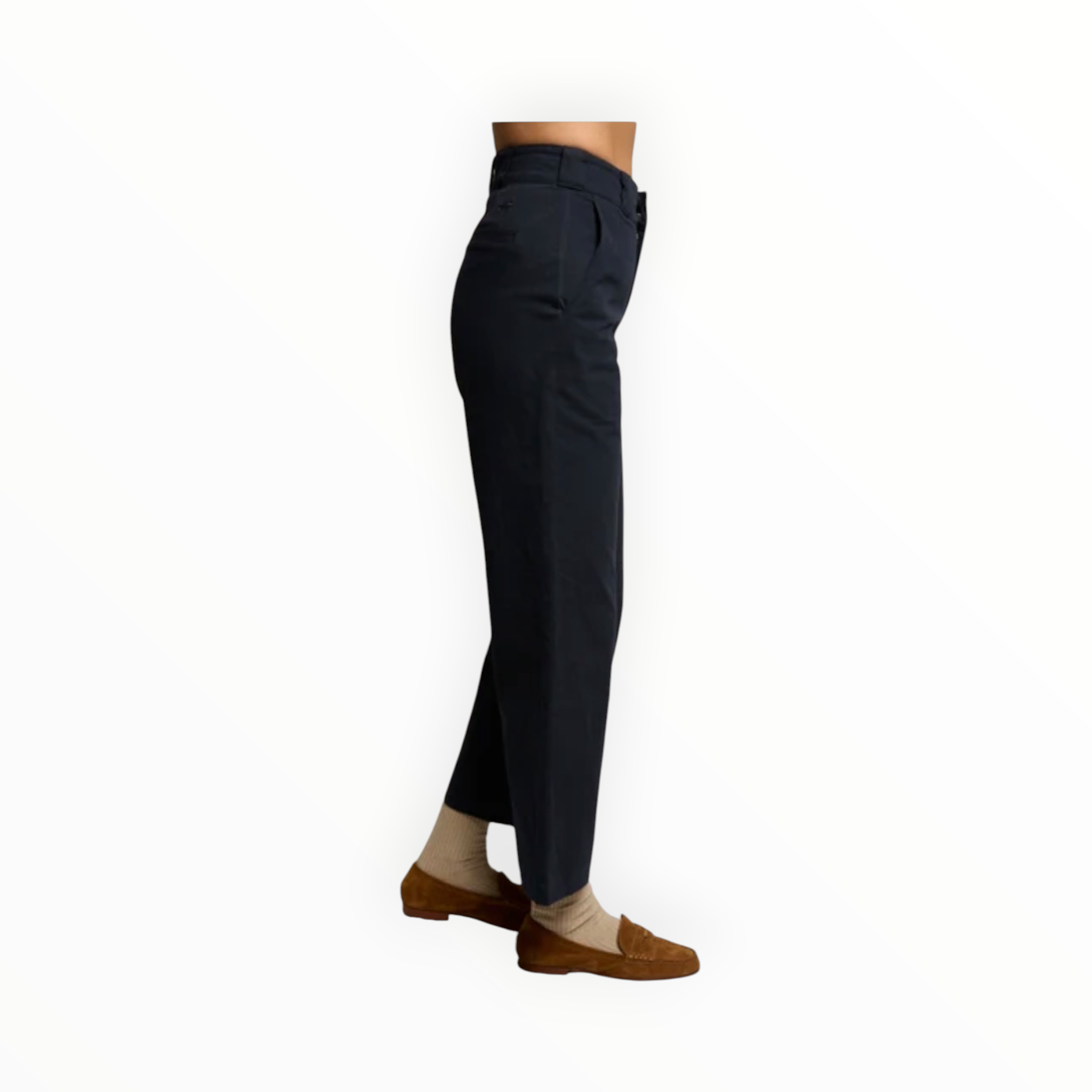 perfectwhitetee Pia Twill Pant - Navy