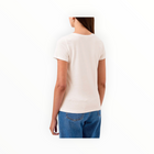 Goldie LeWinter Cleo V Neck Tee - White Sand