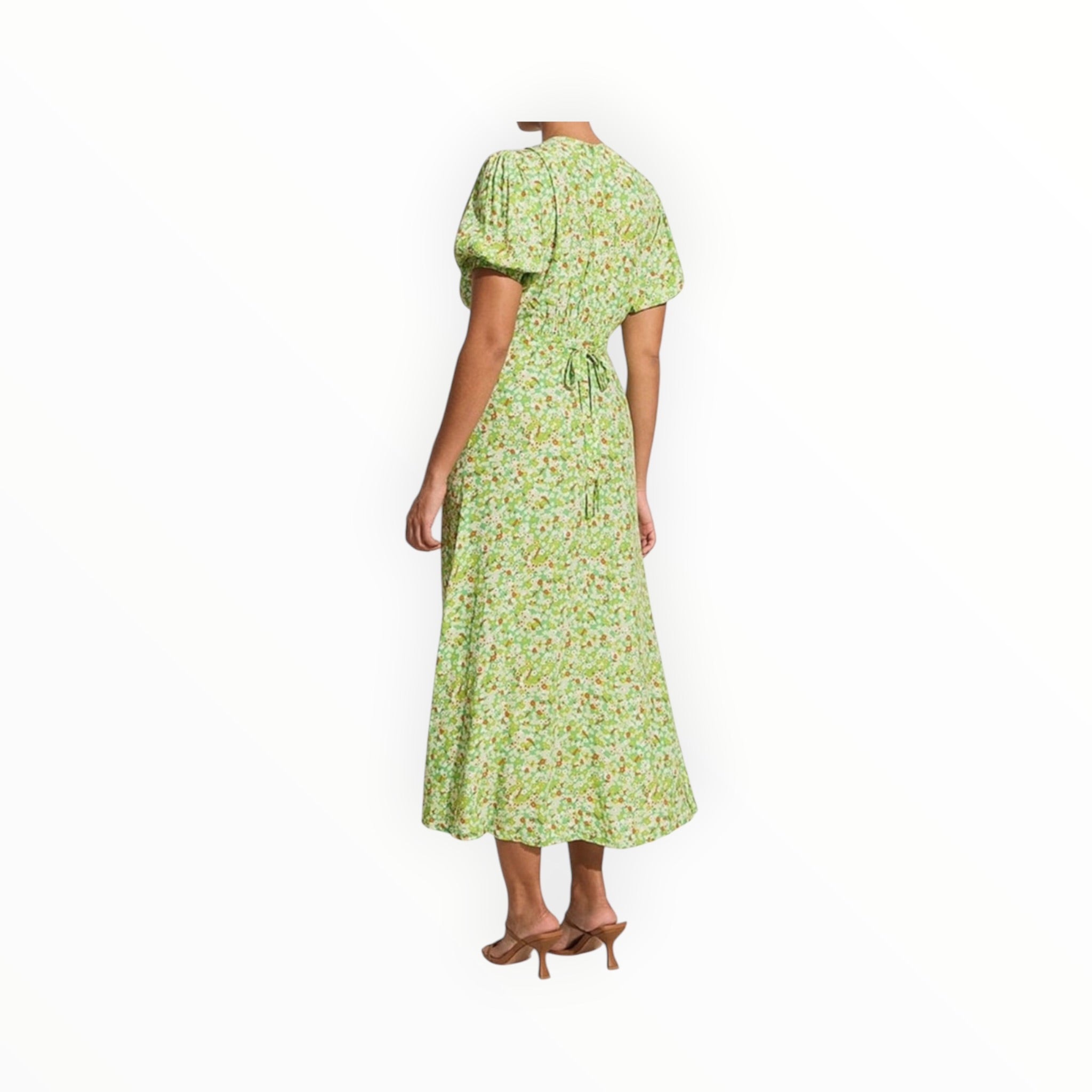Faithful The Brand Bellavista Dress - Lou Floral Print Green