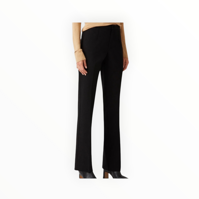 ecru Courtlandt Slim Bootcut Pant - Black