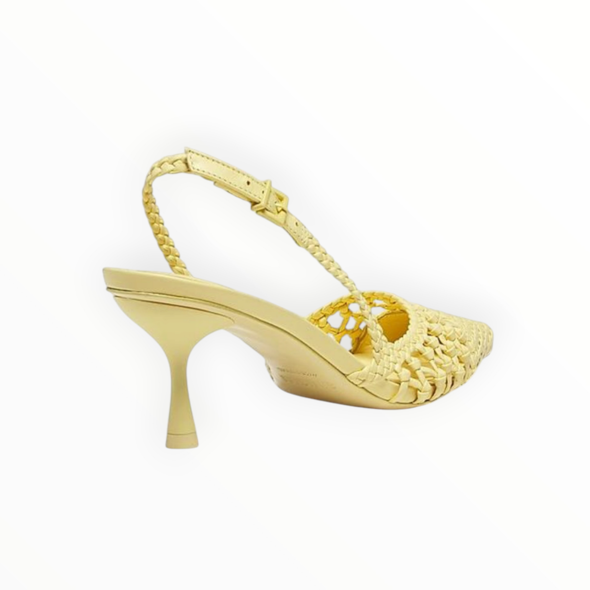 SIMKHAI Dylan Open Weave Slingback Pumps - Butter Cream