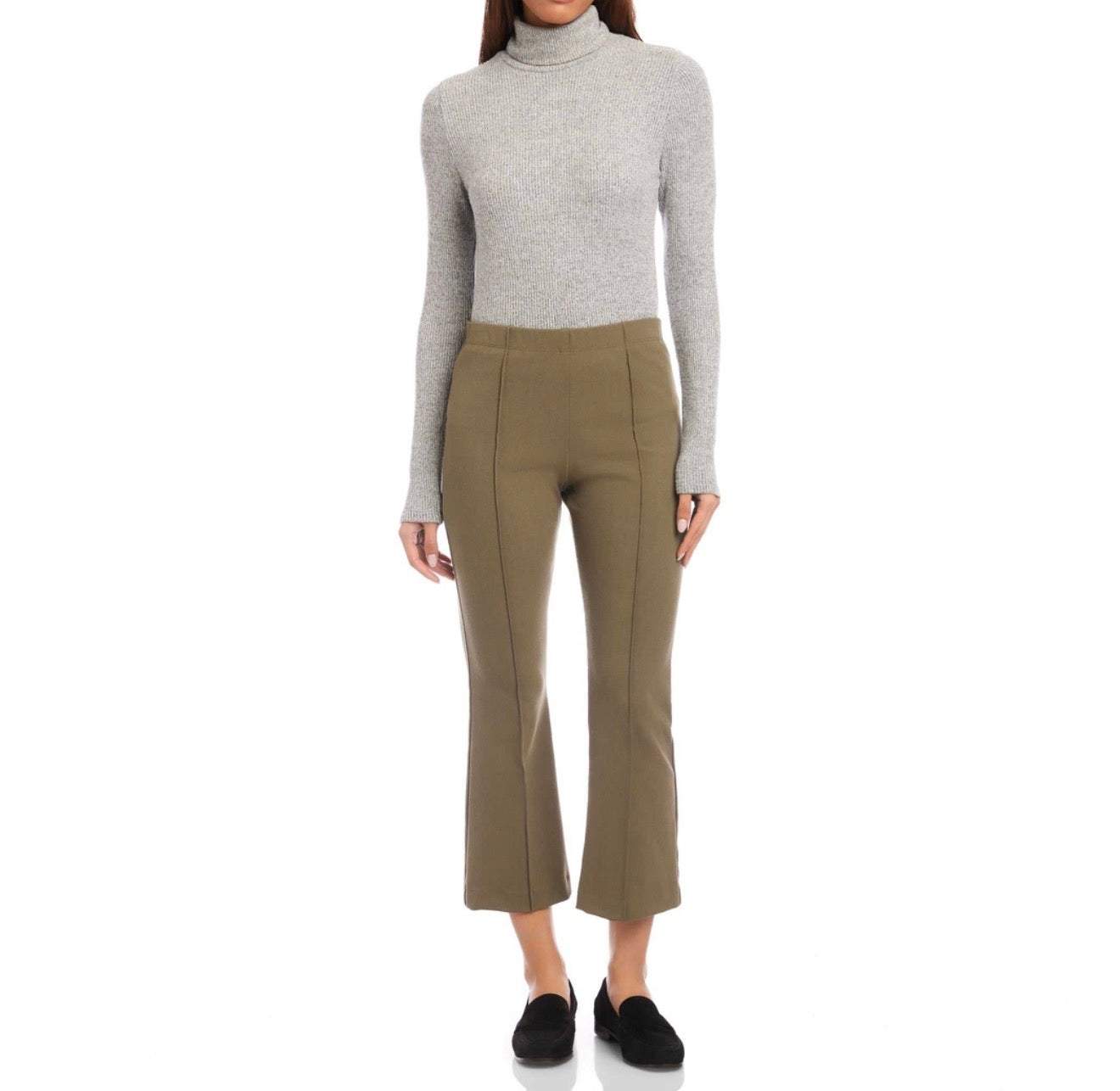 Fifteen Twenty Sigourney Pintuck Pants - Light Olive