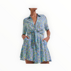 Poupette St. Barth Bettina Jumpsuit - Turquoise Graffiti