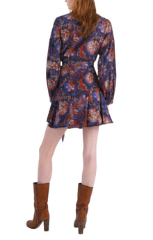 Chufy Ushi Mini Dress - Navy Multi