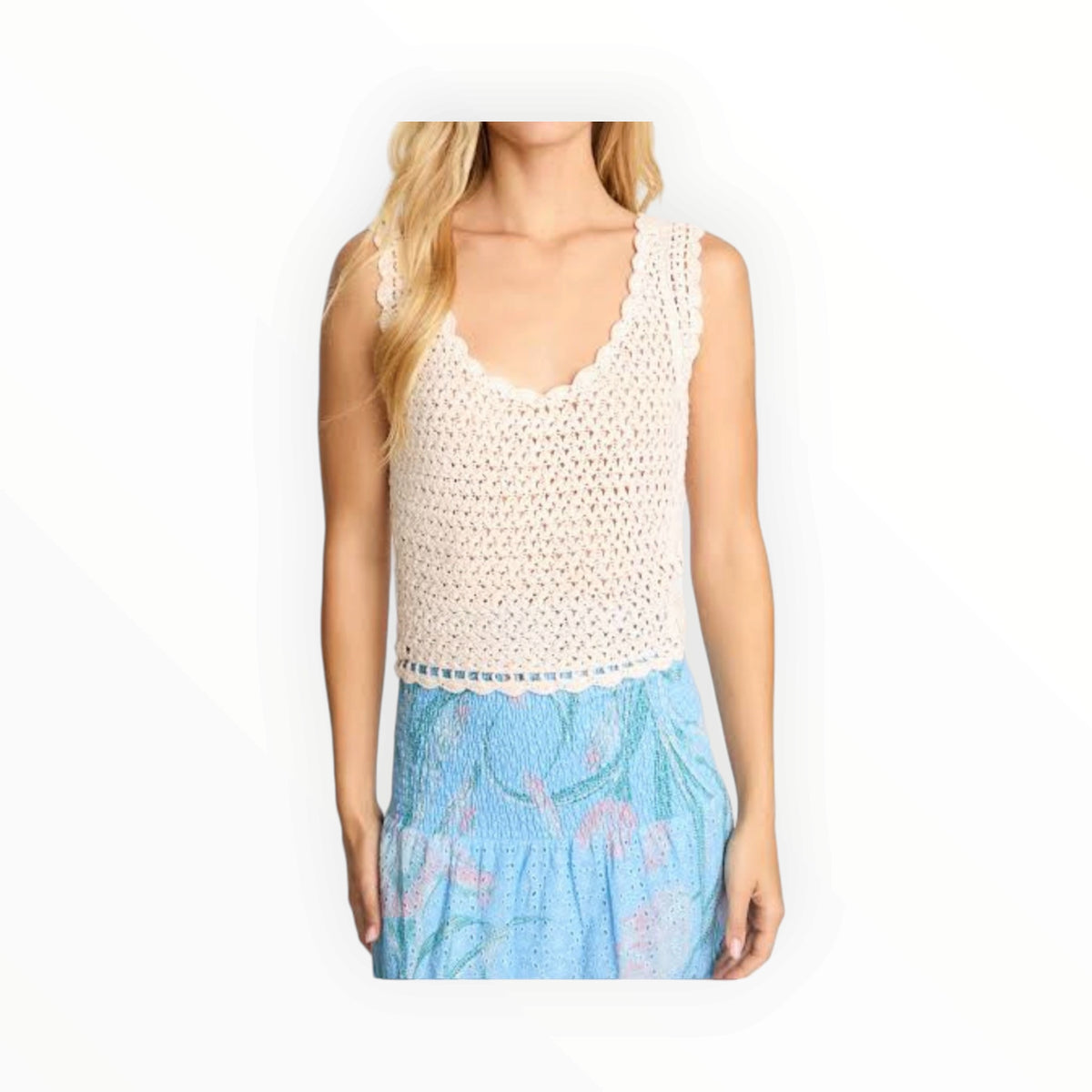 Caballero Nori Top - Peach Dust