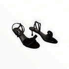 Lola Cruz Cynthia Velvet Heels 65 With Bow - Black