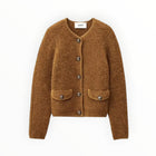 ba&sh Harry Textured Knit Cardigan - Bronze