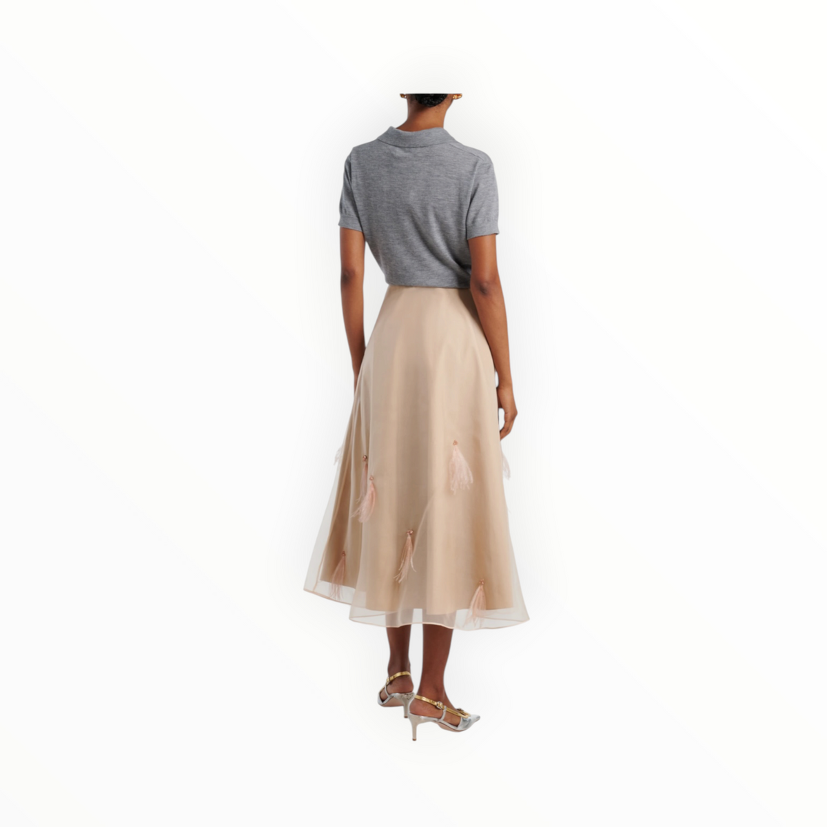 Dorothee Schumacher Sheer Volumes Skirt - Tan