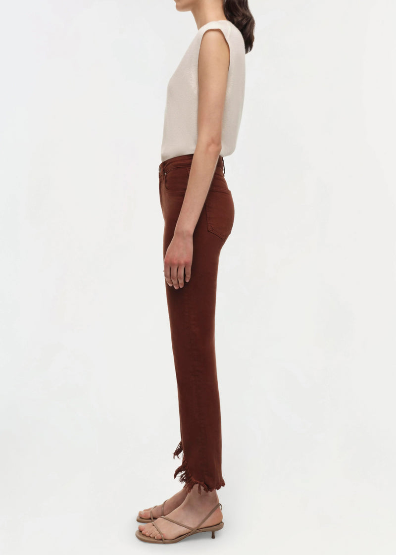 SIMKHAI River Crop Jeans - Anise