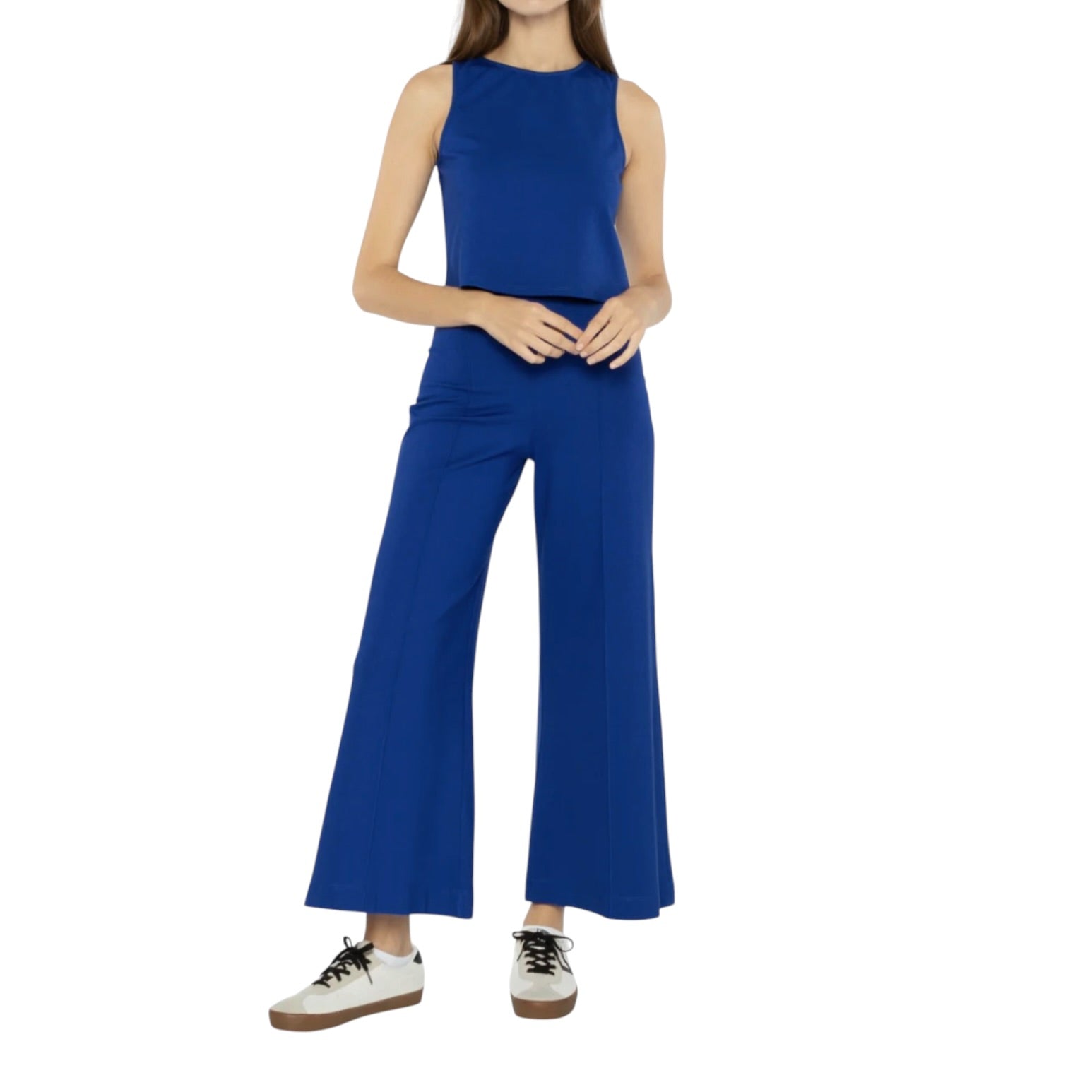 Ripley Rader Ponte Knit Wide Leg Crop Pant - Clay