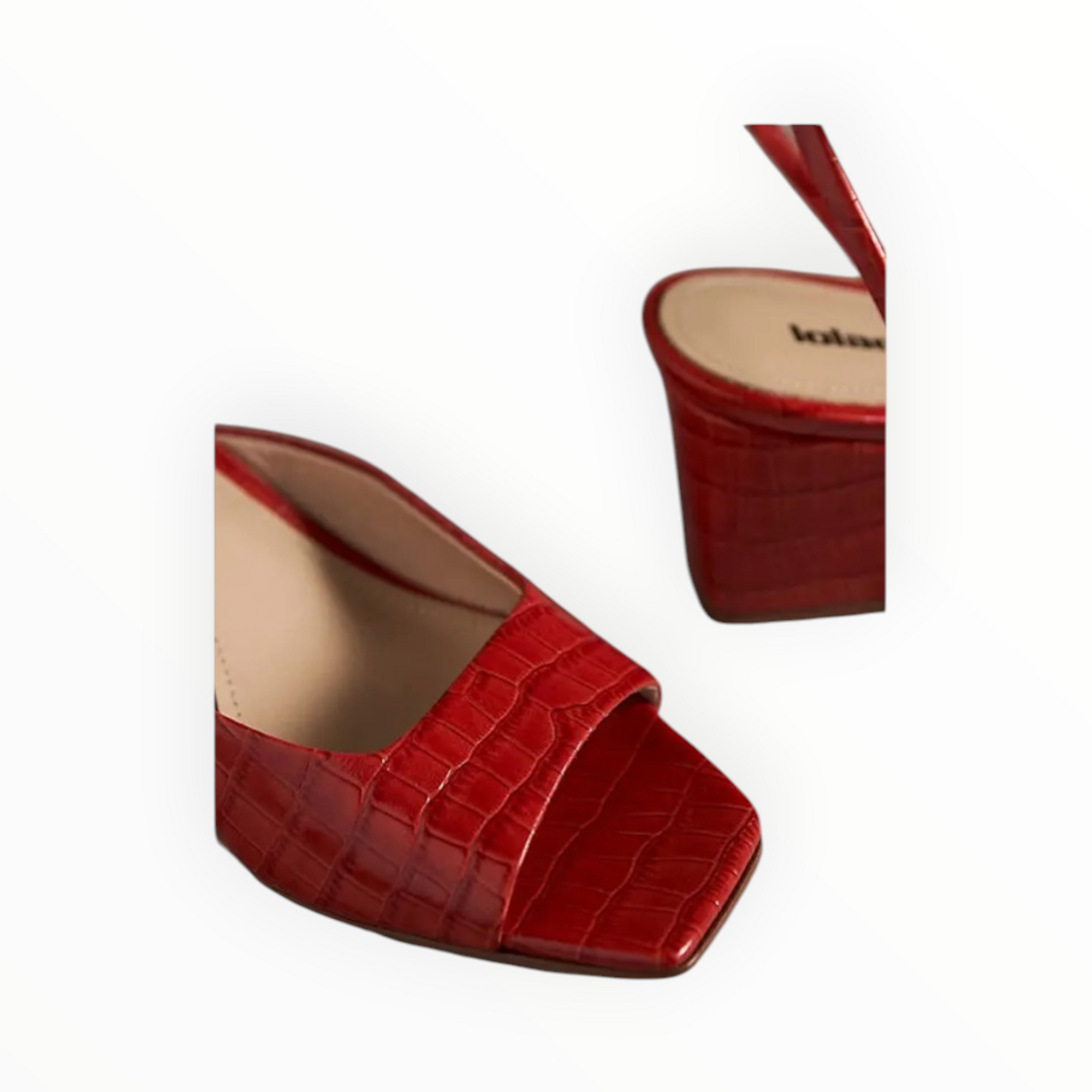 Lola Cruz Gilda Wedge 55 - Red