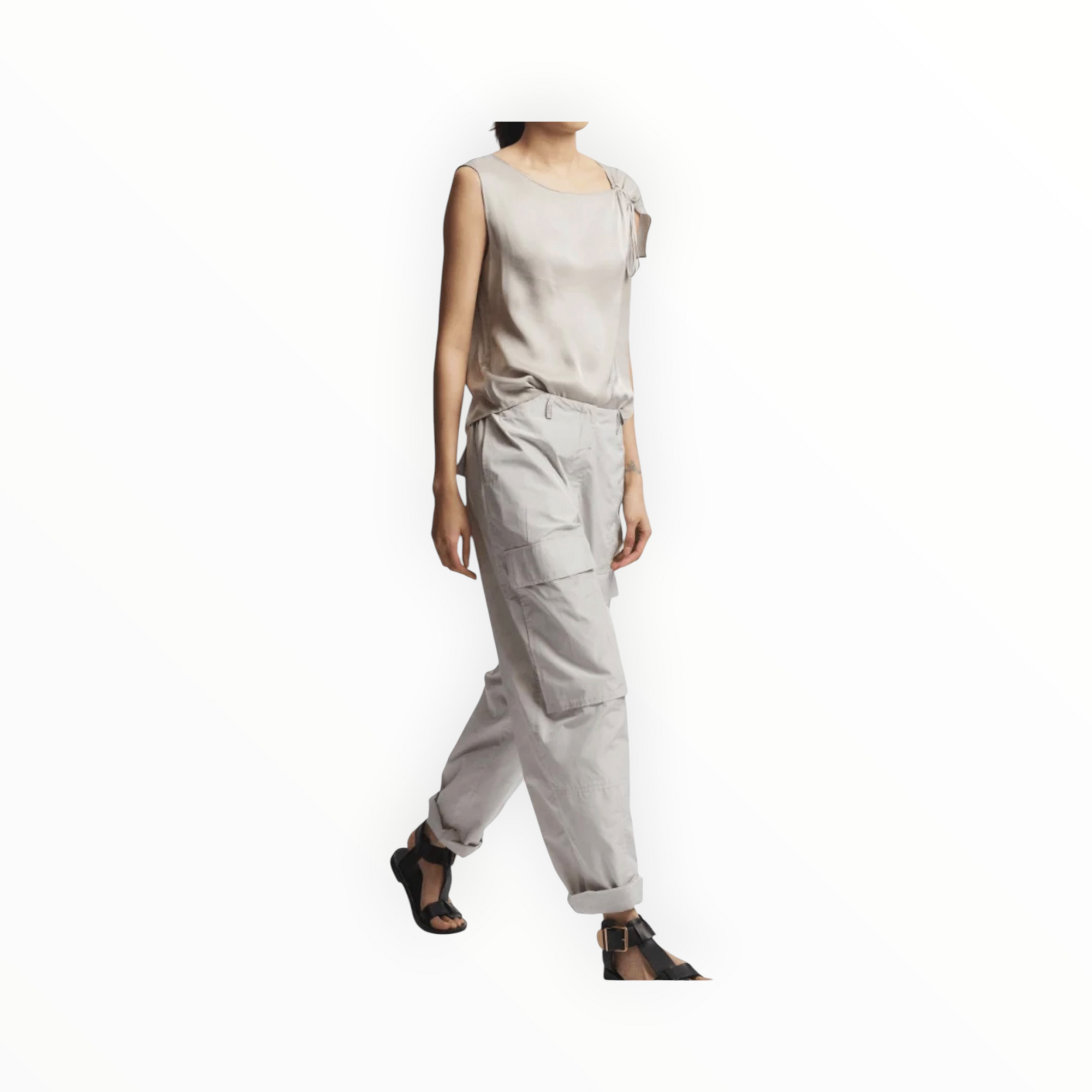 saint art Jordan Pull On Pant - Pebble
