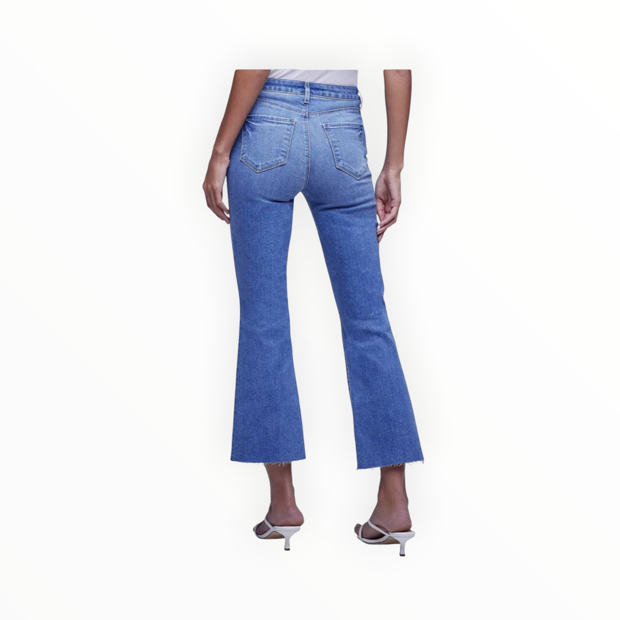 L'Agence Kendra Cropped Flare Jean - Alamo