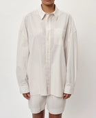 Herskind Lex Shirt - Creme Pinstripe