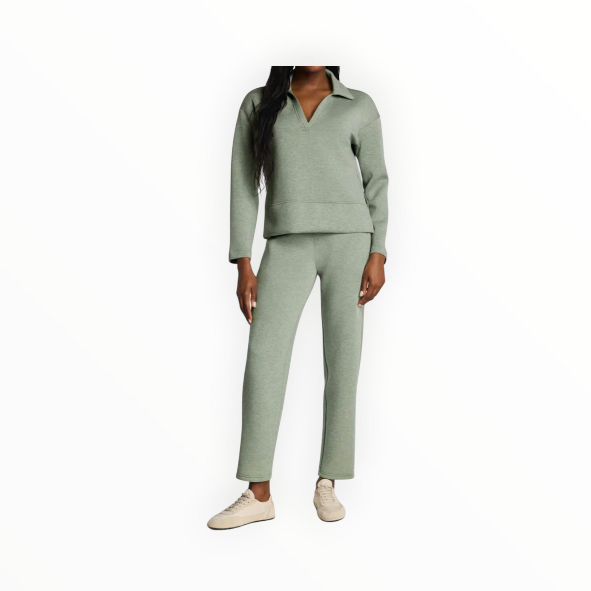 Spanx Airessentials Slim Straight Pant - Sage Brush Heather