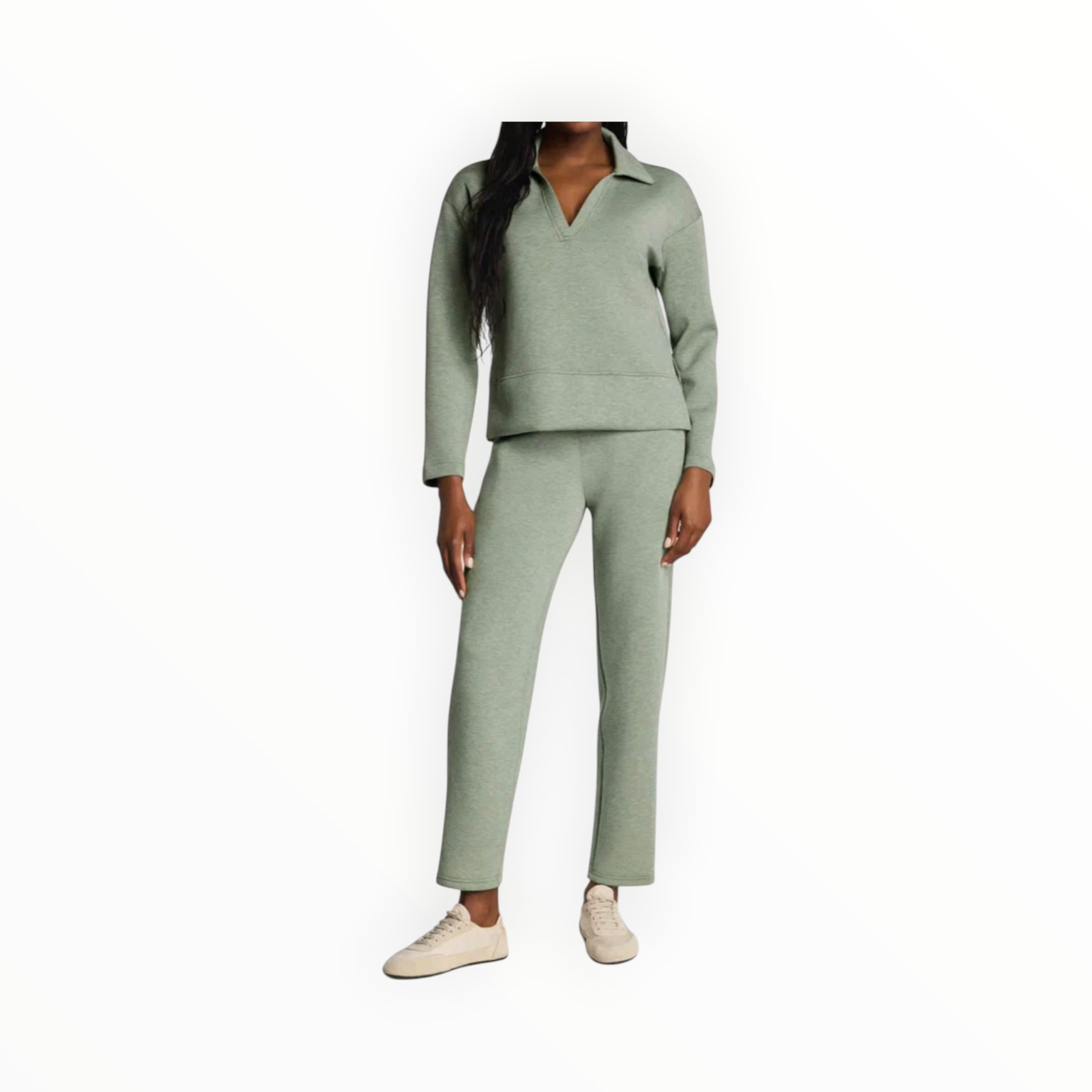 Spanx Airessentials Slim Straight Pant - Sage Brush Heather