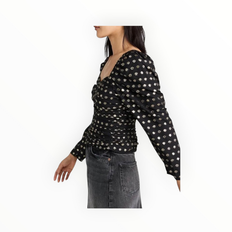 Shoshanna Beck Top - Jet/Gold