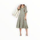 Essentiel Antwerp Dilami Dress - Beige/Black/Blue