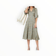 Essentiel Antwerp Dilami Dress - Beige/Black/Blue