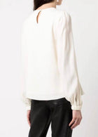 Jonathan Simkhai Louie Crinkle Top - Ivory