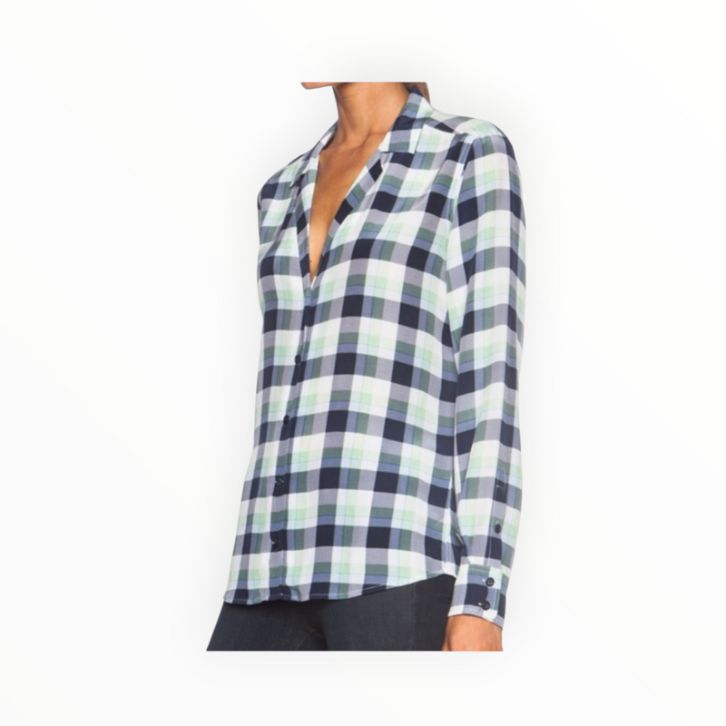 Equipment Adalyn Shirt - Bright White/Peacoat