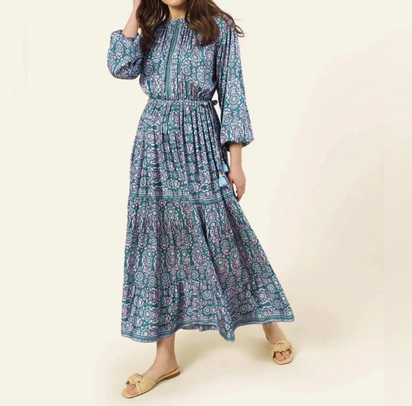 Omika Nina Midi Dress - Malia Teal