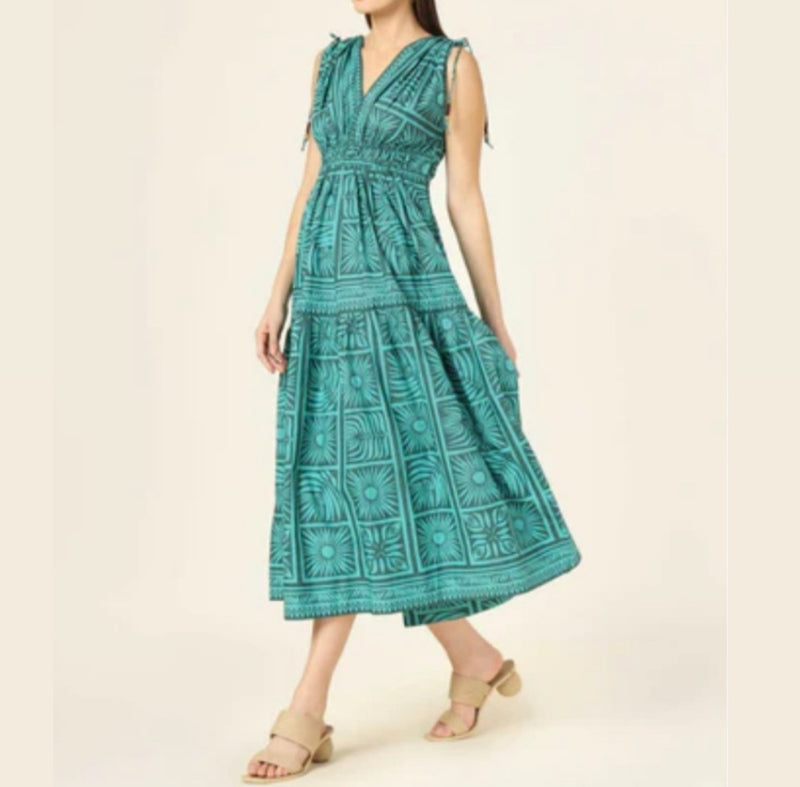 Omika Rosalita Midi Dress - Tashi Palm
