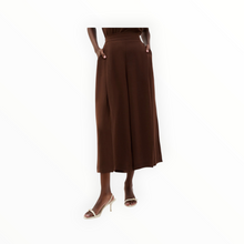 Joseph Ribkoff Gauze Pull-On Culotte Pants - Mahogany