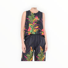 Flora Bea Tiffany Top - Black Safari Sunset