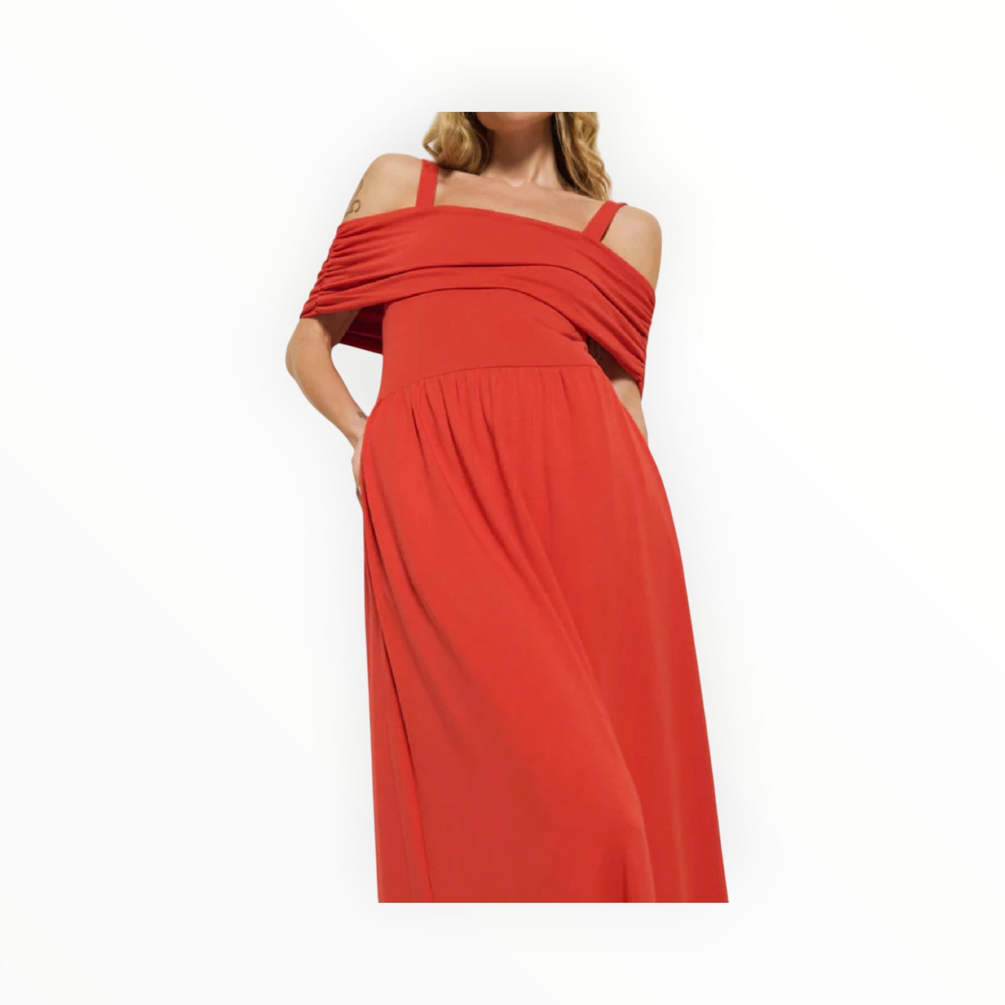 Nation Ltd Tamaira Dress - Aurora Red