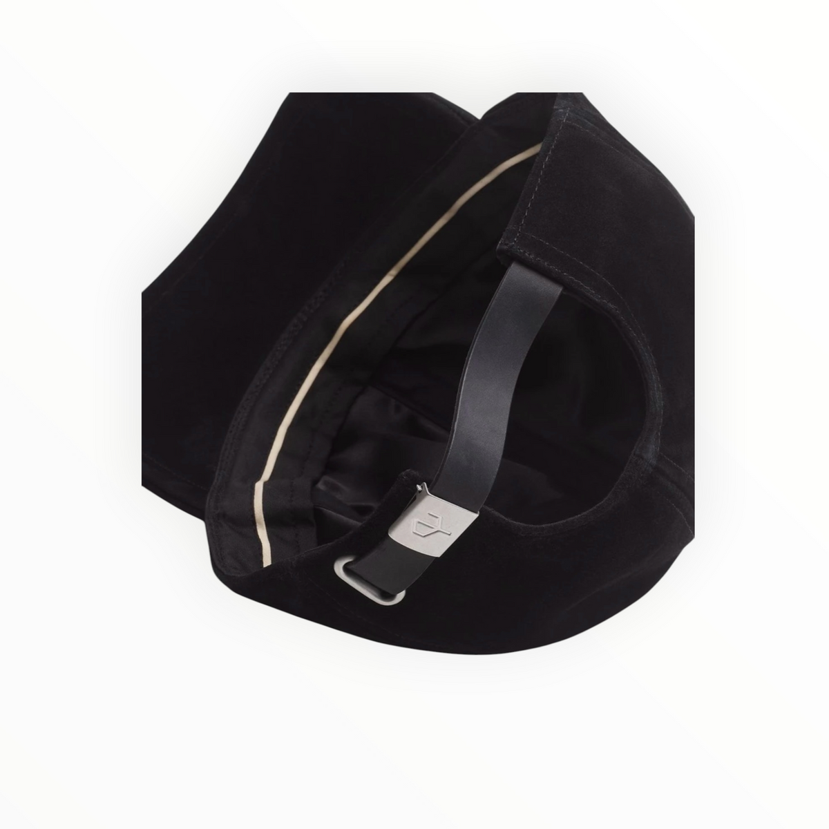 rag & bone Harlow Suede Baseball Cap - Black