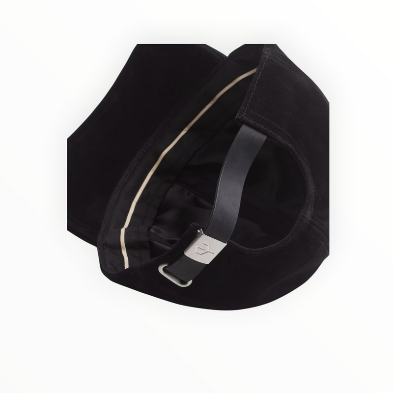 rag & bone Harlow Suede Baseball Cap - Black